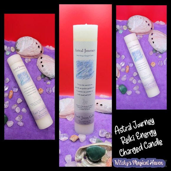 Crystal Journey Candles Other - Astral Journey Reiki Scented Pillar Candle